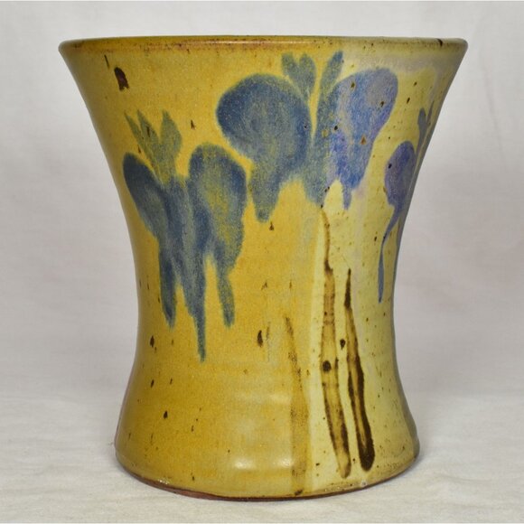 Creitz Ceramic Handmade Pottery Wide Mouth Vase Signed - Picture 1 of 11